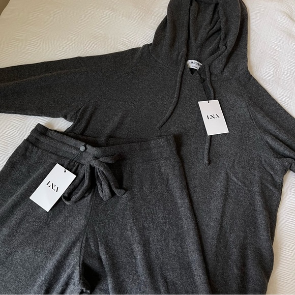 Brand New- LNA Brushed Hoodie & Jogger set in Pirate Black ☁️ - Picture 11 of 15